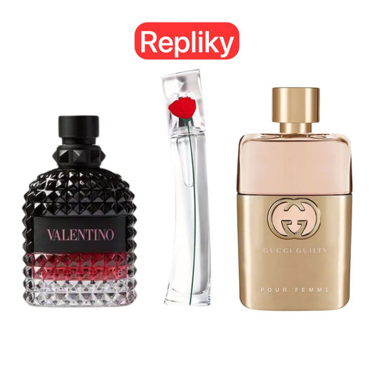 Promoční balíček 3 3 Gucci Guilt, Valentini Intense,  Flower Kenzo 100ml