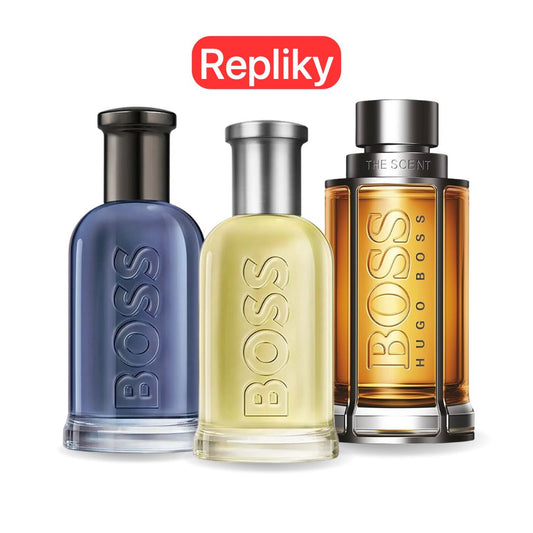 Promoční balíček 3 parfémů: BOSS BOTTLED, BOSS THE SCENT a BOSS BOTTLED INFINITE 100 ml.